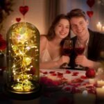 Childom Valentines Day Rose Gifts for Her,Birthday Gifts for Women Mom Mothers Day,Flowers for Delivery Prime,Colorful Light Up Rose in A Glass Dome,Anniversary Valentines Roses Gift for Wife Daughter - Image 6