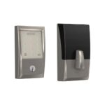 Schlage Encode Smart WiFi Deadbolt Lock for Front Door - Keyless Entry with App or Touchscreen - Works with Alexa, Hey Google, & Airbnb - Create Codes for Guests - Satin Nickel