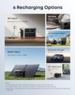 Anker SOLIX C1000 Gen 2 Portable Power Station with 200W Bifacial Solar Panel, 2,000W (Peak 3,000W) Solar Generator, Full Charge in 49 Min, 1,024Wh LiFePO4 Battery - Image 7