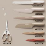 Astercook Knife Set, 13 Pieces Kitchen Knives Set with Healthy Anti-Rust Coating, Dishwasher Safe, Stainless Steel Chef Knife Sets with 6 Blade Guards, Perfect Holiday Gifts for Kitchen - Image 3