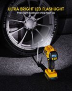 KeenPower Tire Inflator Portable Air Compressor - Super Fast - 21V Rechargeable Battery Powered Handheld 160PSI Tire Inflator, Dual Power Supply Modes, Portable Air Pump for Car Motorcycle E-Bike - Image 6