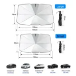 Car Windshield Sun Shade with Heat Insulation and UV Protection – Foldable Auto Sun Shield Cover - Image 6