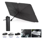 Car Windshield Sun Shade with Heat Insulation and UV Protection – Foldable Auto Sun Shield Cover - Image 3