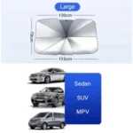 Car Windshield Sun Shade with Heat Insulation and UV Protection – Foldable Auto Sun Shield Cover - Image 14