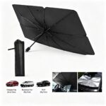 Car Windshield Sun Shade with Heat Insulation and UV Protection – Foldable Auto Sun Shield Cover